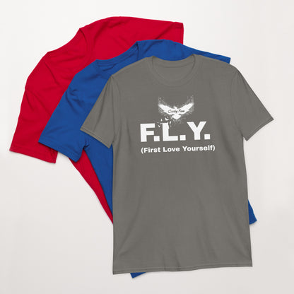 FLY t-shirt - First Love Yourself!